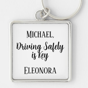 Motivational Quotes Custom Driving Safely is Key   Ring