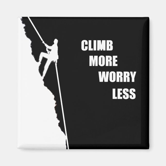 motivational quotes for climbers magnet (Front)