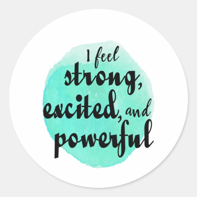 motivational quotes for work and success classic round sticker (Front)