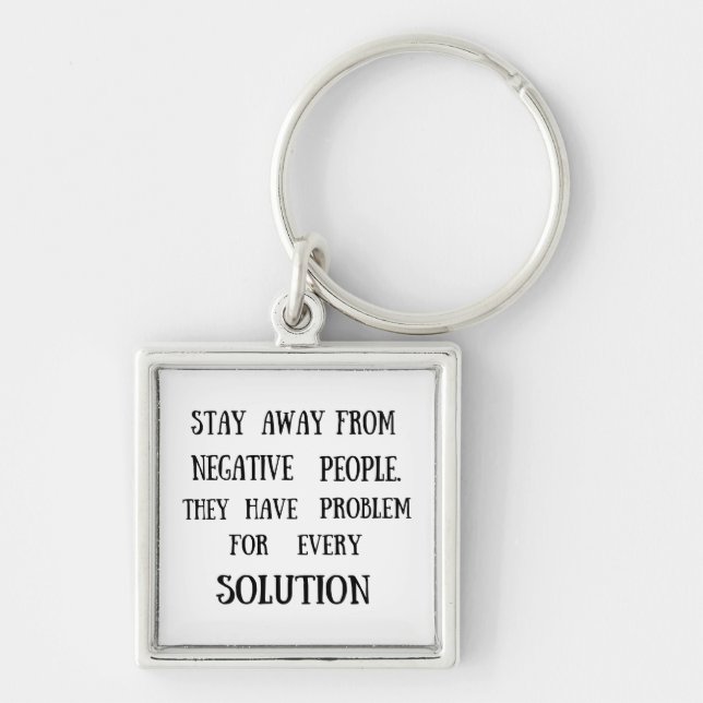 Motivational quotes funny life sayings key ring (Front)