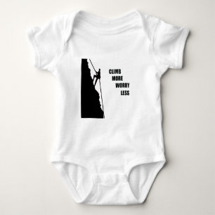 Motivational rock climbing rockclimbing saying baby bodysuit