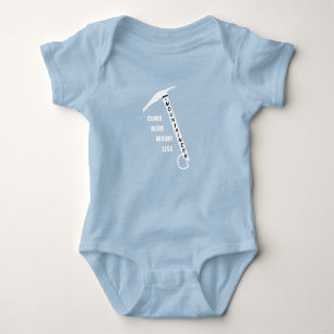 Motivational rock climbing rockclimbing saying baby bodysuit