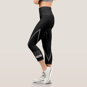Motivational Runner In-Training Quote - Run Race Capri Leggings
