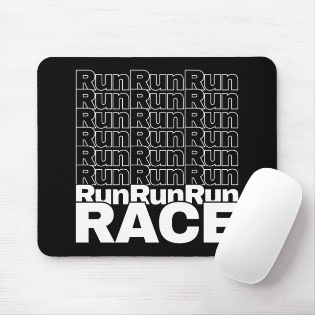 Motivational Runner In-Training Quote - Run Race Mouse Pad (With Mouse)