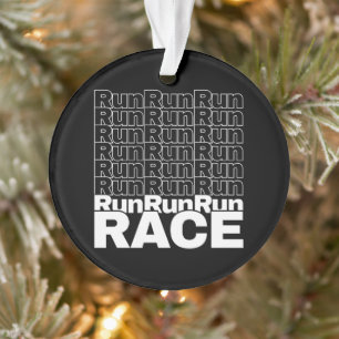 Motivational Runner In-Training Quote - Run Race Ornament