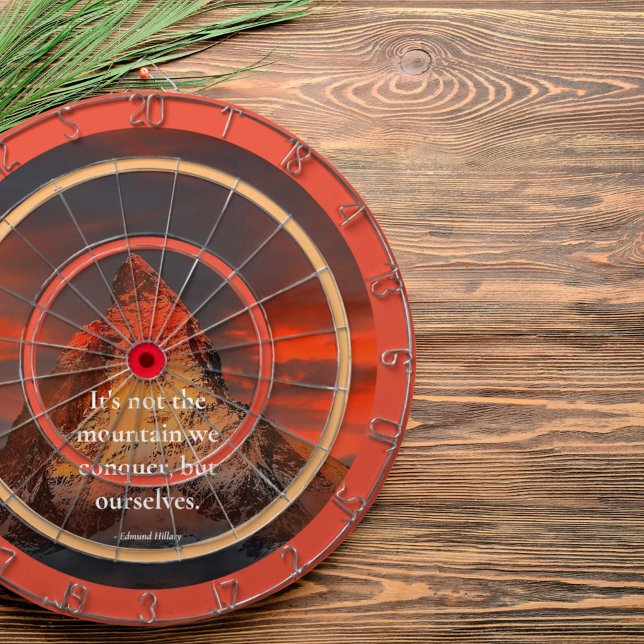 Motivational Saying By Edmund Hillary Mnt. Everest Dartboard (Creator Uploaded)