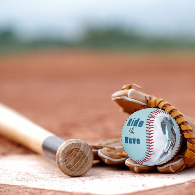 Motivational Saying Vintage Aqua Car Riding Waves Baseball (Creator Uploaded)