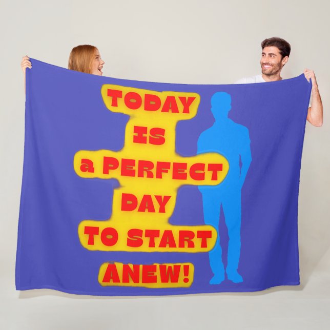 MOTIVATIONAL SAYINGS Fleece Blanket (In Situ)
