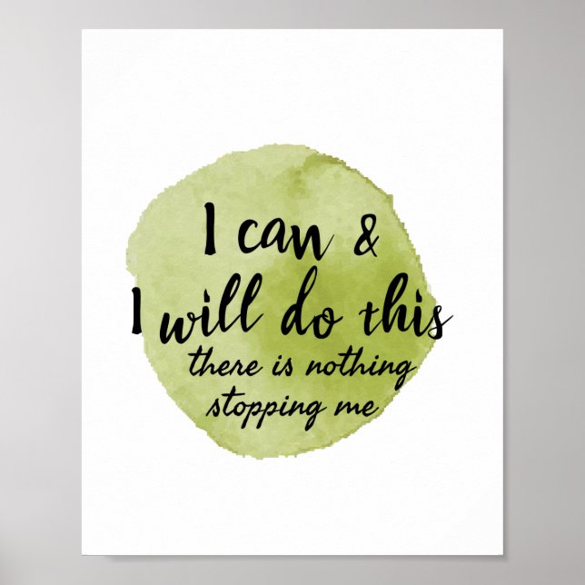 motivational sayings for self care poster (Front)