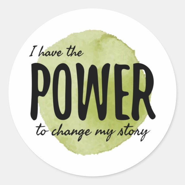 motivational sayings for work and success classic round sticker (Front)
