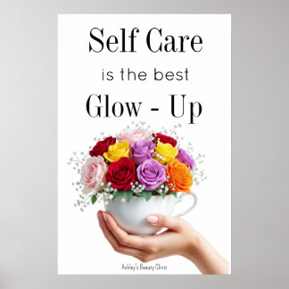Motivational Self Care Quote Mental Health Poster