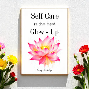 Motivational Self Care Quote Mental Health Poster