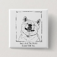 motivational slogan with cute smiling dog