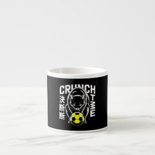 Motivational Soccer Cat - Gift for Coffee Lover Espresso Cup
