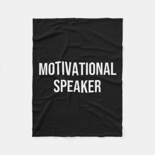 Motivational Speaker Fleece Blanket