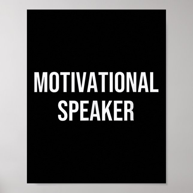Motivational Speaker  Poster (Front)