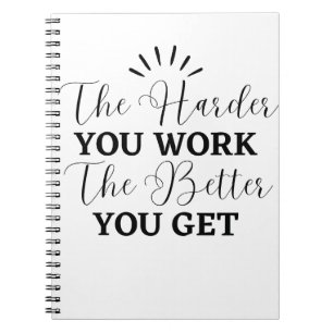 Motivational Spiral Photo Notebook