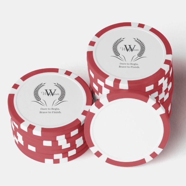 Motivational Sports Poker Chips (Stack)