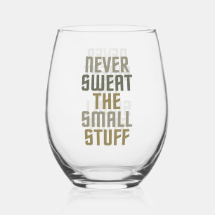 Motivational Stemless Wine Glass