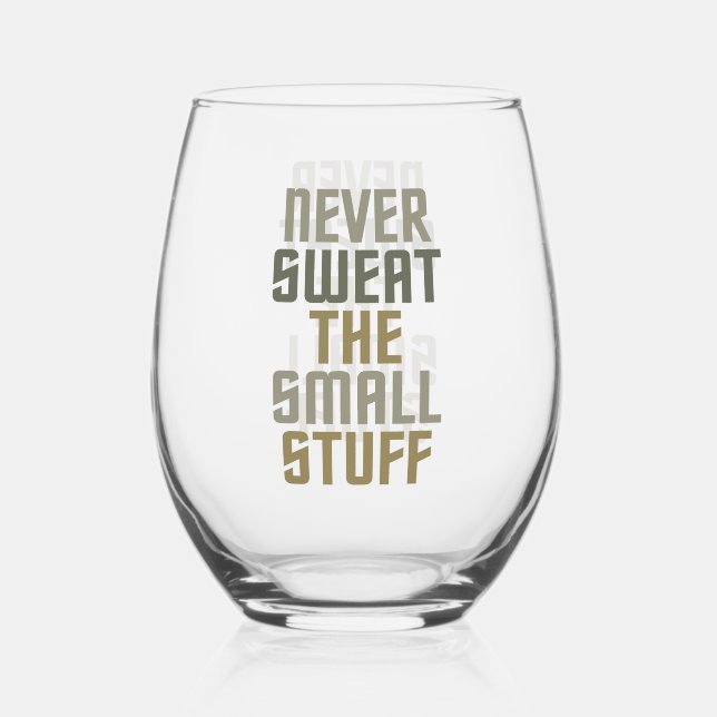 Motivational Stemless Wine Glass (Front)