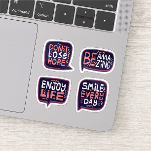 Motivational sticker set
