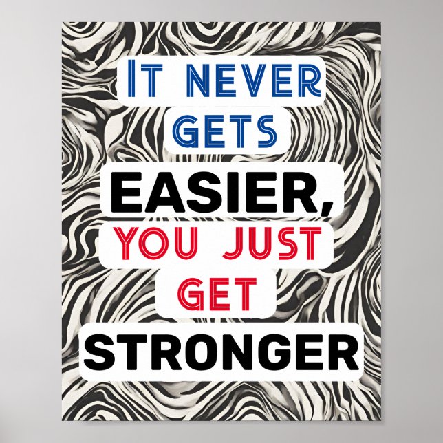 Motivational Strength Invisible Disability Health Poster (Front)