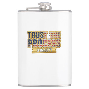 Motivational Success Decal Hip Flask