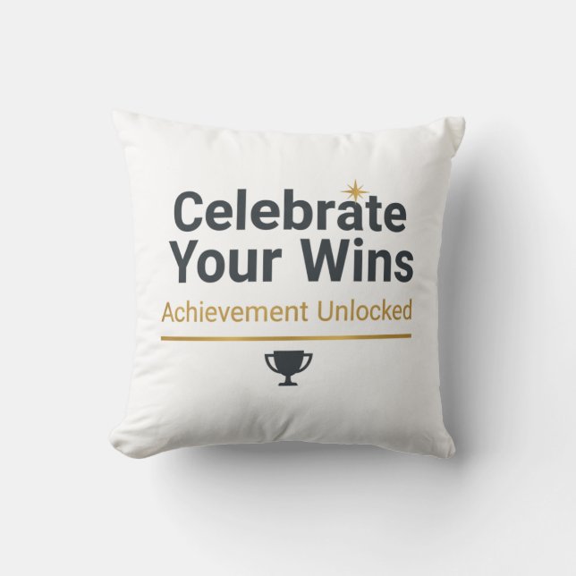 Motivational Success Gift  Cushion (Front)
