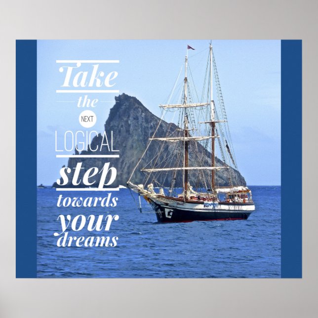 Motivational Success Poster - Dream Building (Front)