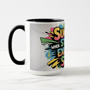 Motivational Success Starts When Excuses Stop Mug