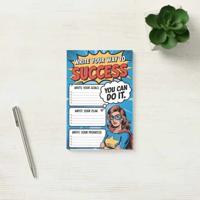 Motivational Superhero Planner Post-it Notes (Office)