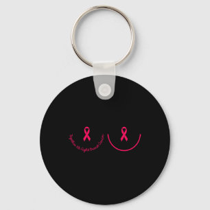 Motivational Support Breast Cancer Awareness Pink Key Ring