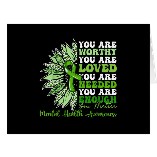 Motivational Support Warrior Mental Health Awarene (Front Horizontal)