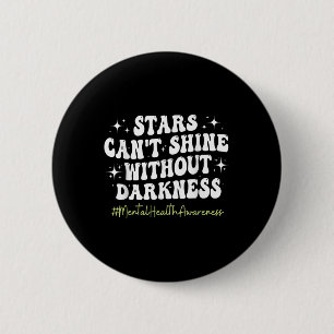 Motivational Support Warrior Mental Health Awarene 6 Cm Round Badge