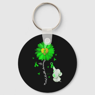Motivational Support Warrior Mental Health Awarene Key Ring