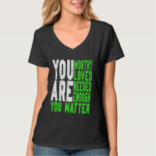 Motivational Support Warrior Mental Health Awarene T-Shirt