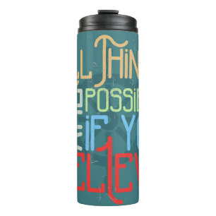 Motivational Thermal Tumbler