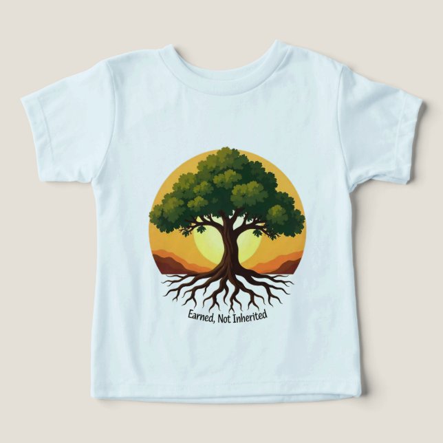 Motivational Tree Roots Toddler T-Shirt (Design Front)