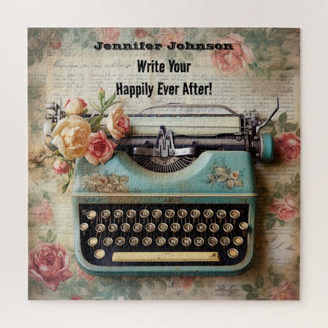 Motivational Typewriter Puzzle (Vertical)