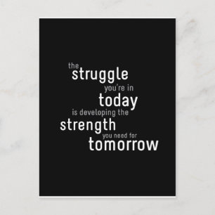 Motivational Typographic Postcard