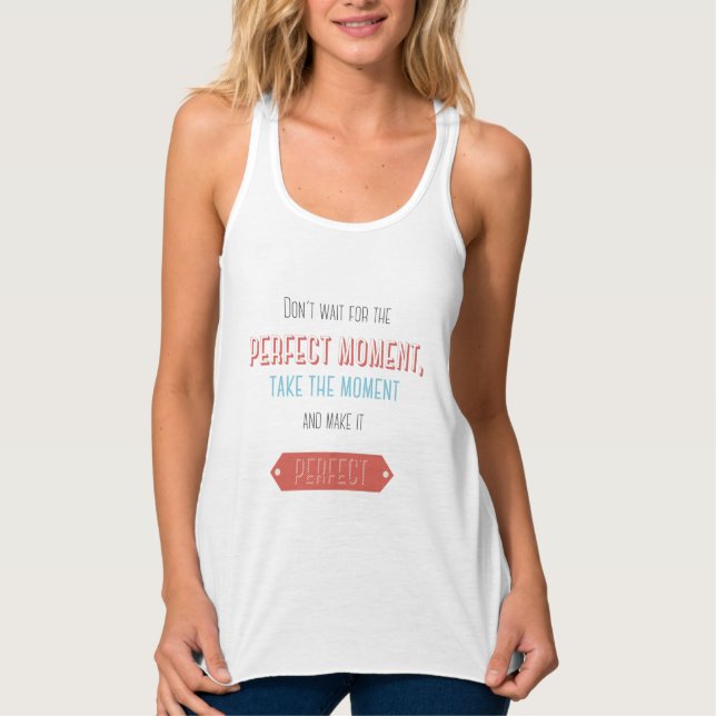 Motivational typographic retro style singlet (Front)