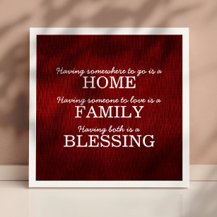Motivational Typography Family Quote Poster