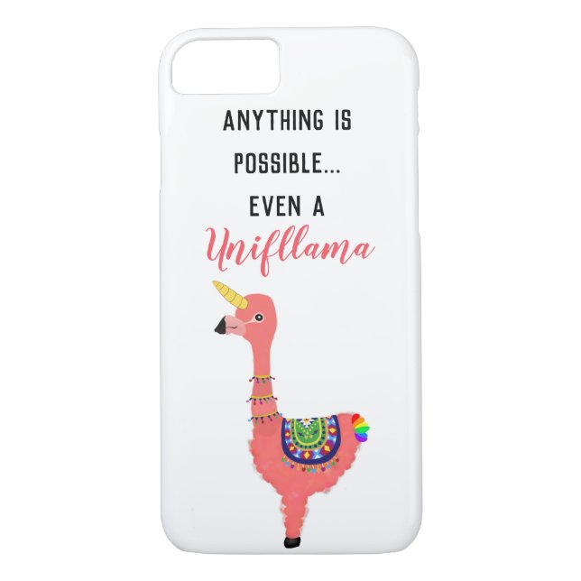 Motivational Unifllama: Unicorn-Flamingo-llama Case-Mate iPhone Case (Back)