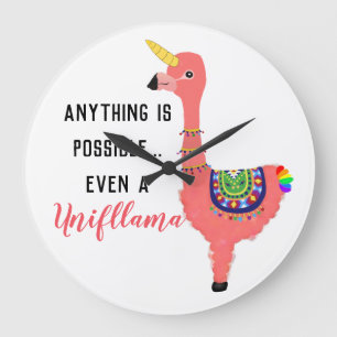 Motivational Unifllama: Unicorn-Flamingo-llama Large Clock