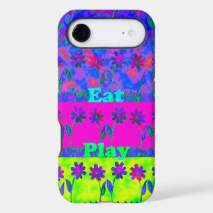 Motivational Vibrant "Eat Love & Play" Art Print