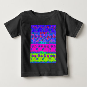 Motivational Vibrant "Eat Love & Play" Art Print Baby T-Shirt