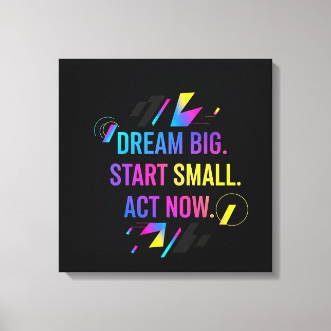 Motivational Wall Art Canva Art (Front)