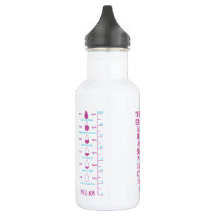 Motivational water tracker 532 ml water bottle