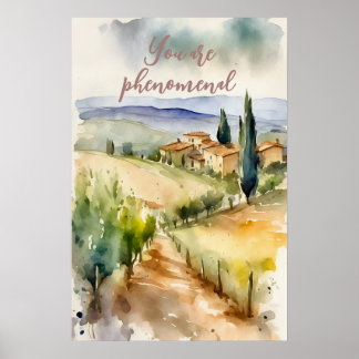 Motivational Watercolor Wall Art Poster 43