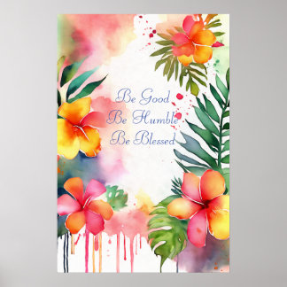 Motivational Watercolor Wall Art Poster 80